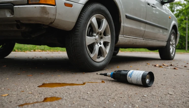 fuite d'huile sous la voiture