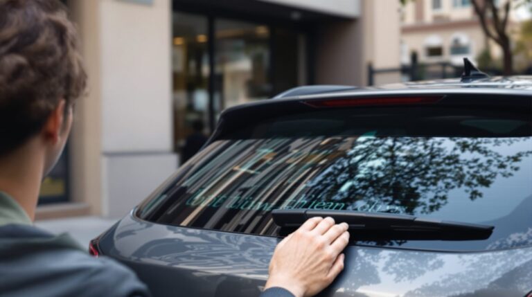 flocage vitre arrière voiture